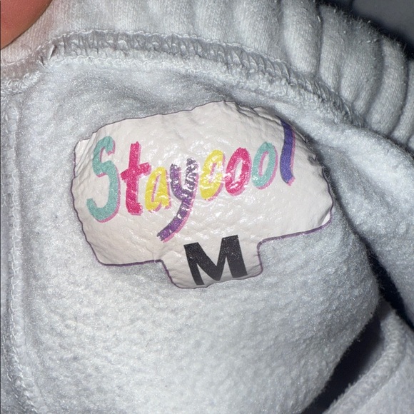 Stay Cool Women’s White airbrushed Sweatpants - Picture 3 of 3